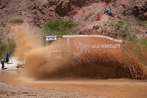 Martin van den Brink met geknepen billen in Dakar Rally